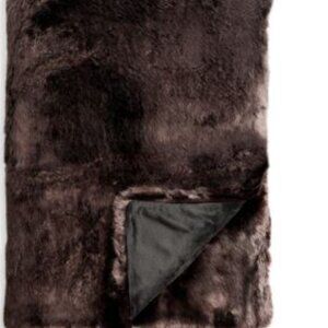 Hudson Park Collection Luxe Faux Fur Throw 50in*70in(127cm*178cm)